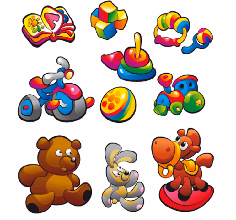 Lapsen rullaverho leluteemalla - Tenstickers