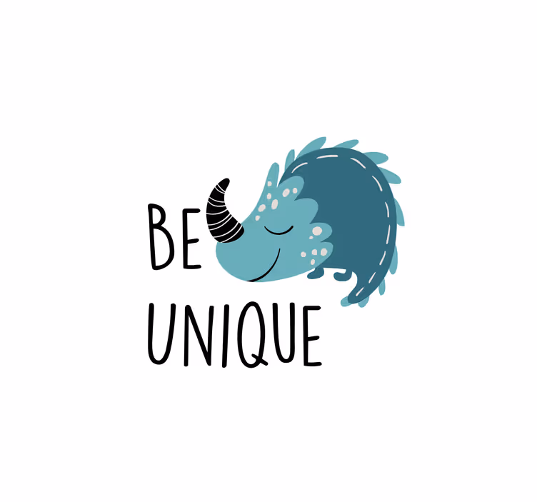 Pohjoismaalainen dinosaurus ole ainutlaatuinen rullaverho - Tenstickers