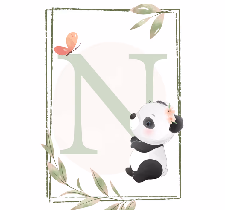 Söpö panda lapsen rullaverho - Tenstickers
