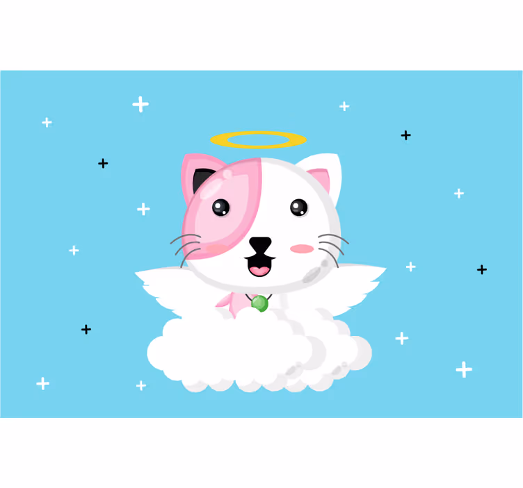 Lapsen rullaverho enkelikissa - Tenstickers