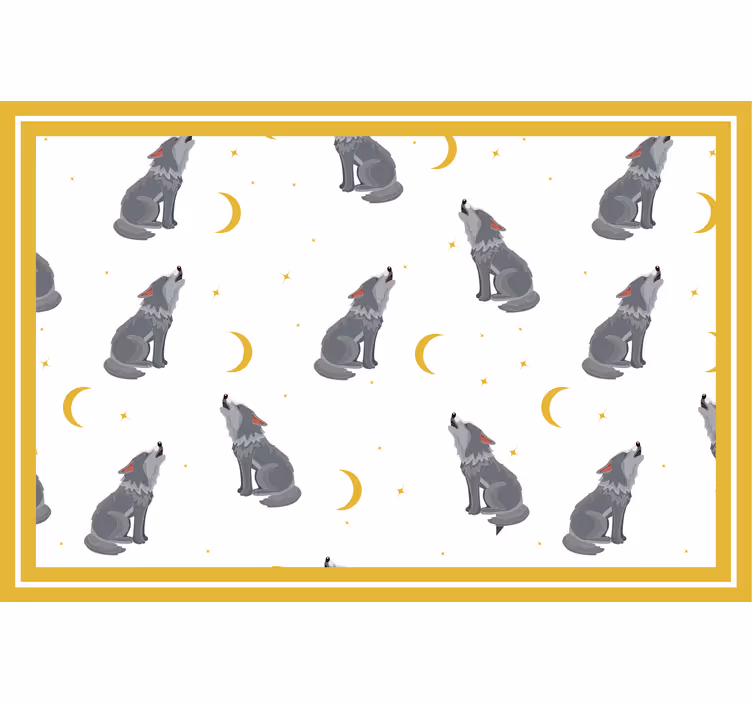 Lapsen rullaverho kuun alla ulvovat sudet - Tenstickers