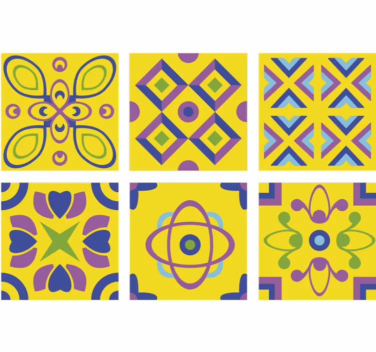 Rullaverho keittiöön psykedeeliset symmetriat - Tenstickers