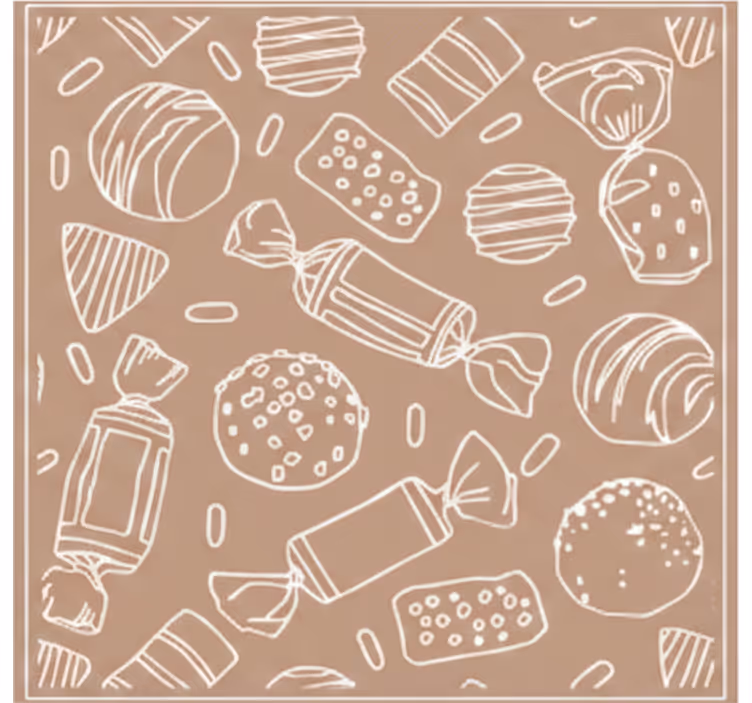 Azulejo karamelli rullaverho keittiöön - Tenstickers