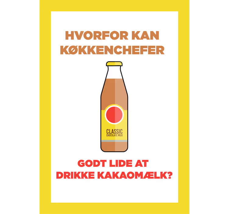 Rullaverho keittiöön minimalistinen suklaamaito - Tenstickers