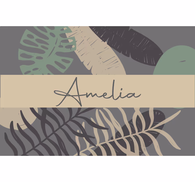Boho-tyylinen viidakko beige rullaverho - Tenstickers