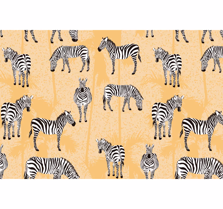 Beige rullaverho seepra ja palmut - Tenstickers