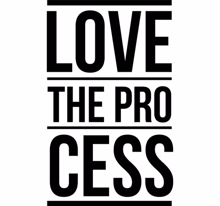 Toimiston rullaverho rakasta prosessia - Tenstickers