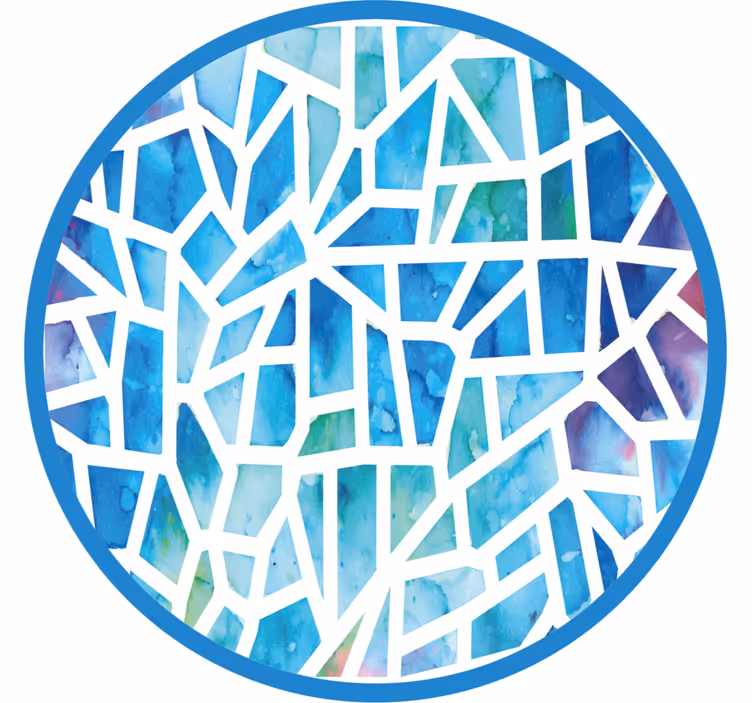 Makuuhuoneen rullaverho mosaiikkimuotoilulla - Tenstickers