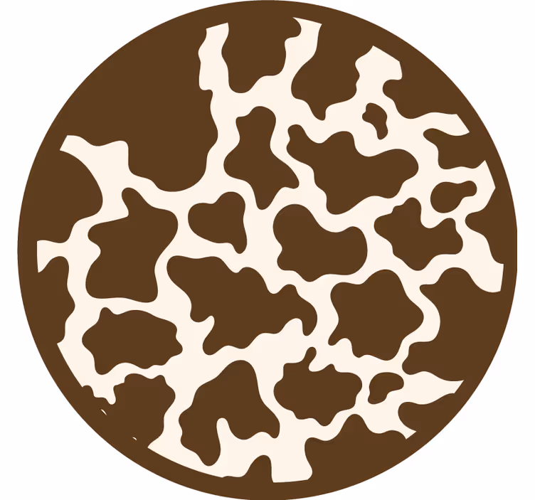 Ruskea lehmä makuuhuoneen rullaverho - Tenstickers
