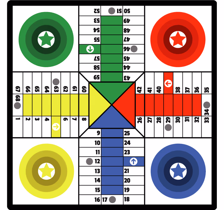 Lapsen rullaverho parchis kuviollinen verho - Tenstickers