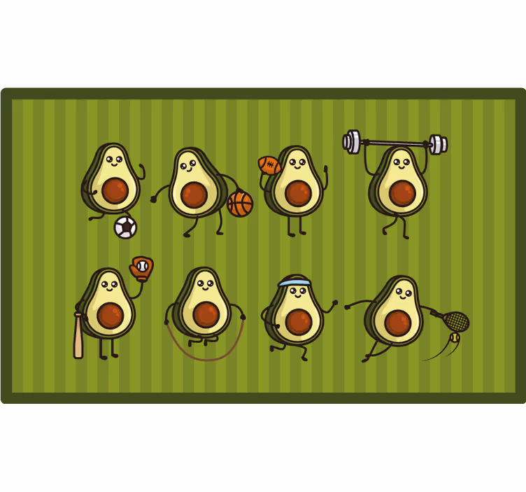 Lapsen rullaverho animeavokadot - Tenstickers