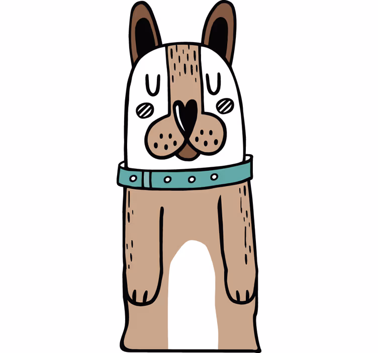 Lapsen rullaverho koiran ovimuovi - Tenstickers