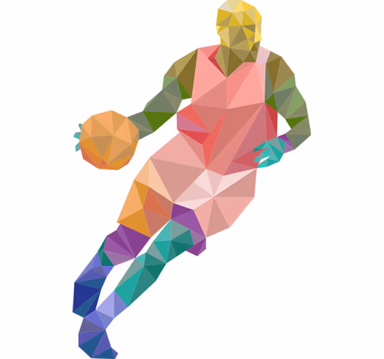 Teini-ikäisen rullaverho origami-koripalloilla - Tenstickers