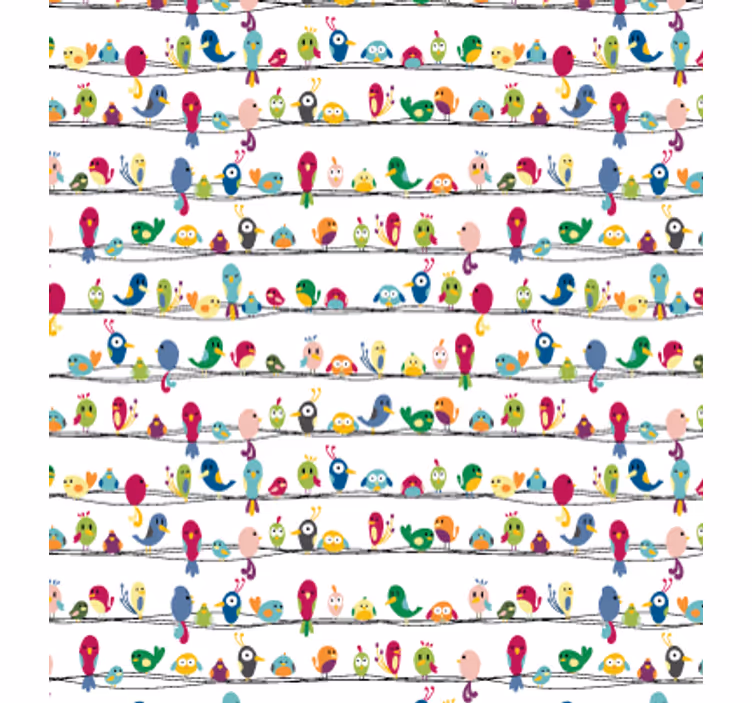 Teini-ikäisen rullaverho lintukuosisella muovilla - Tenstickers