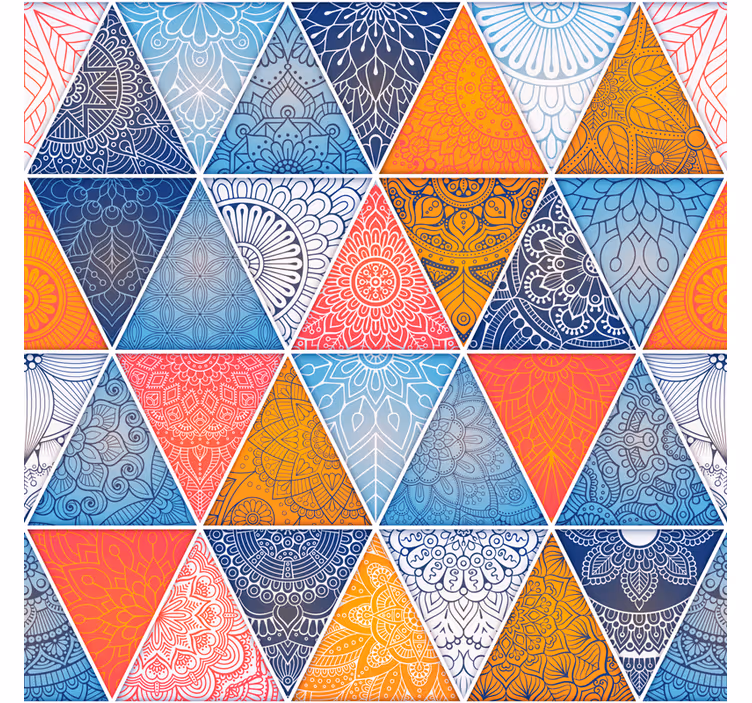 Teini-ikäisen rullaverho geometrinen mandala - Tenstickers