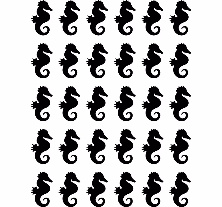 Teini-ikäisen rullaverho merihevonen - Tenstickers
