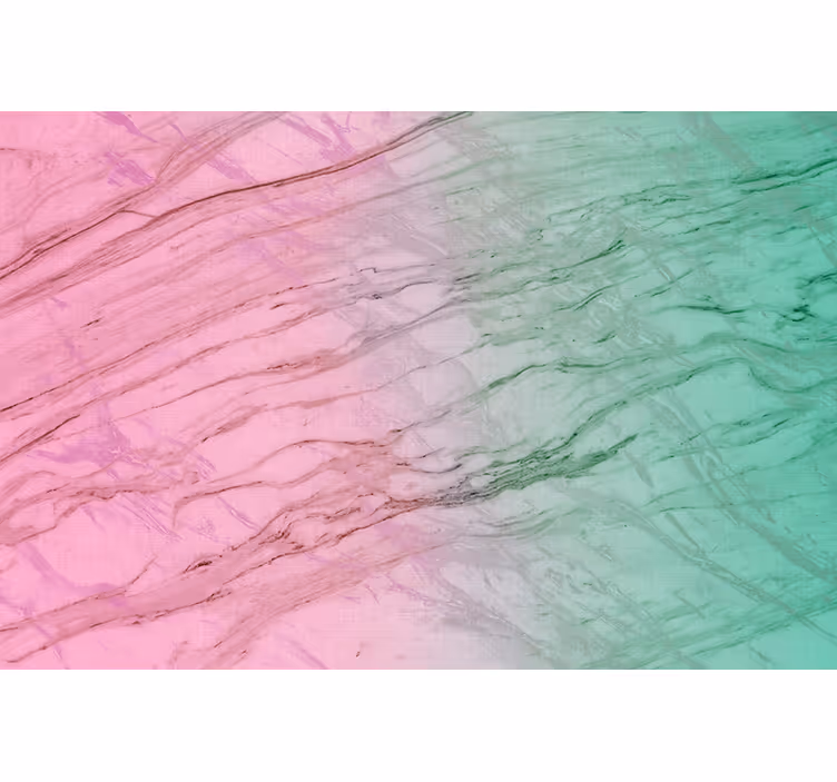 Pinkki ja vihreä pastelliväri kuviollinen rullaverho - Tenstickers