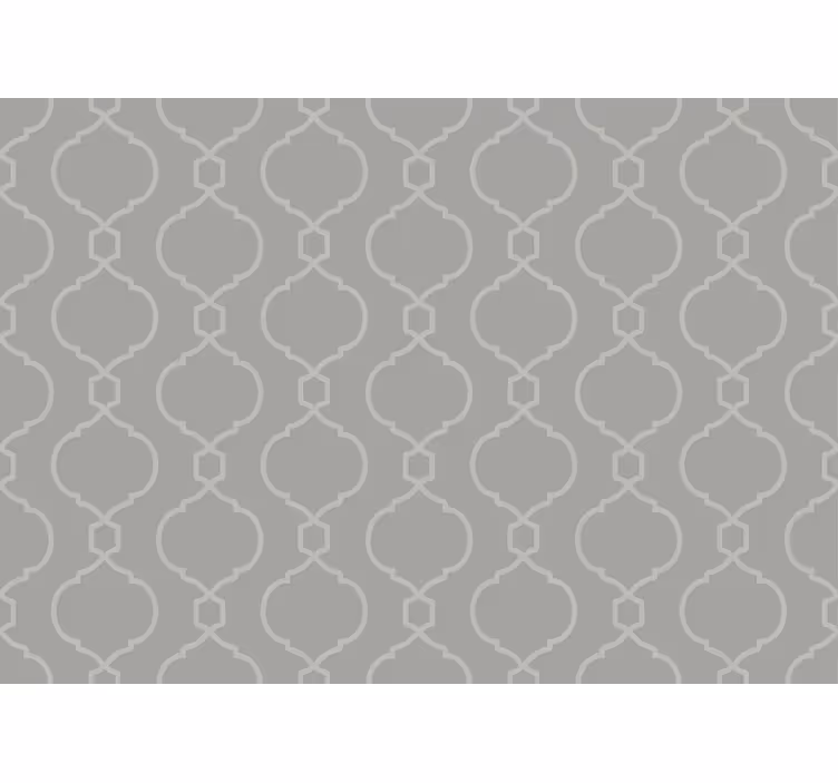 Harmaa rullaverho geometristä hamptons-kuviota - Tenstickers