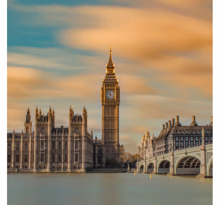 Toimiston rullaverho lontoon big ben moderni valokuva - Tenstickers