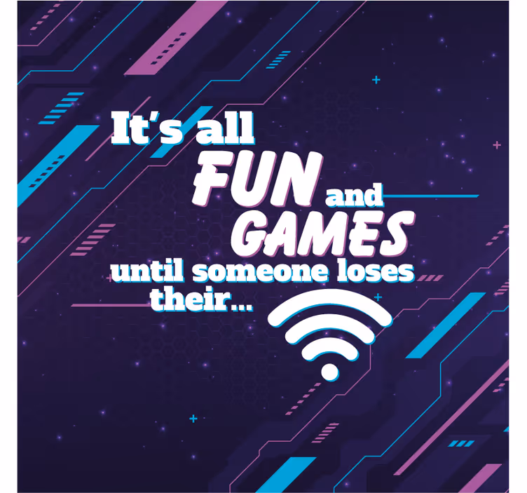Hauska vitsi wifi toimiston rullaverho - Tenstickers