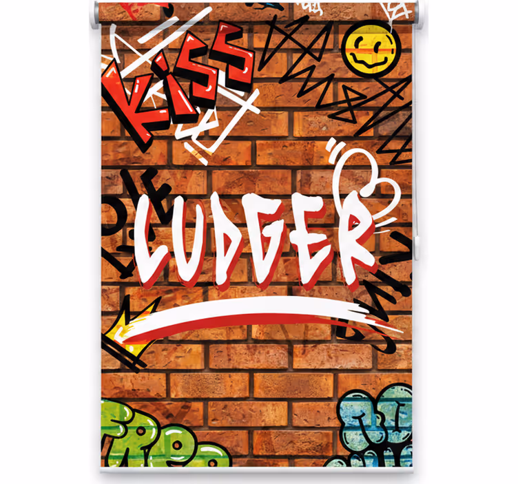 Teini-ikäisen rullaverhon graffiti tiilillä - Tenstickers