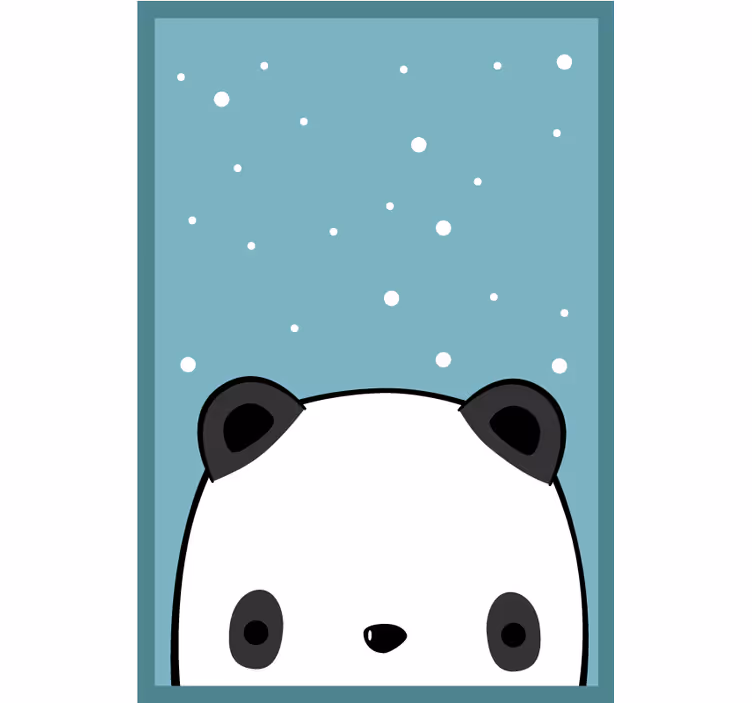 Hauska rullaverho söpö pandateema - Tenstickers