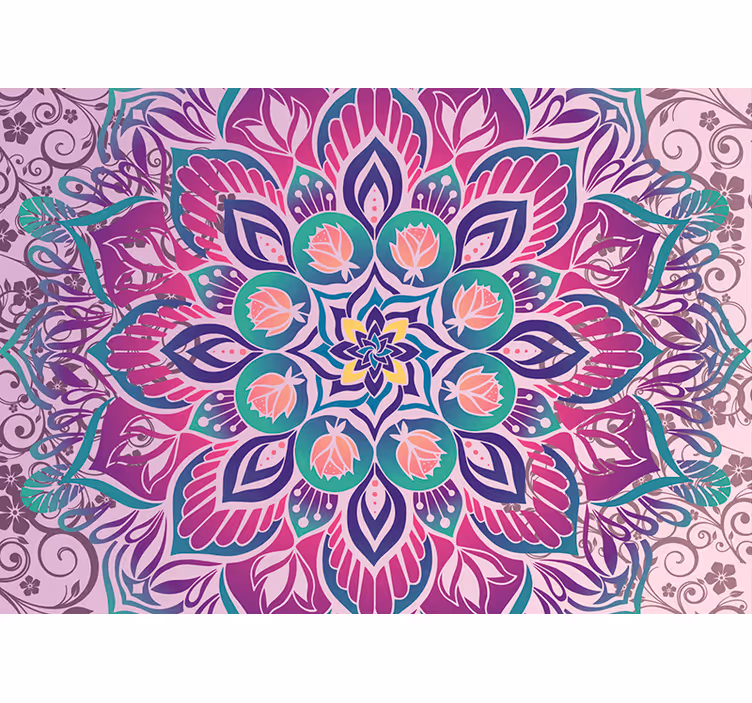 Zen-rullaverho mandala-kuosisuunnittelu - Tenstickers