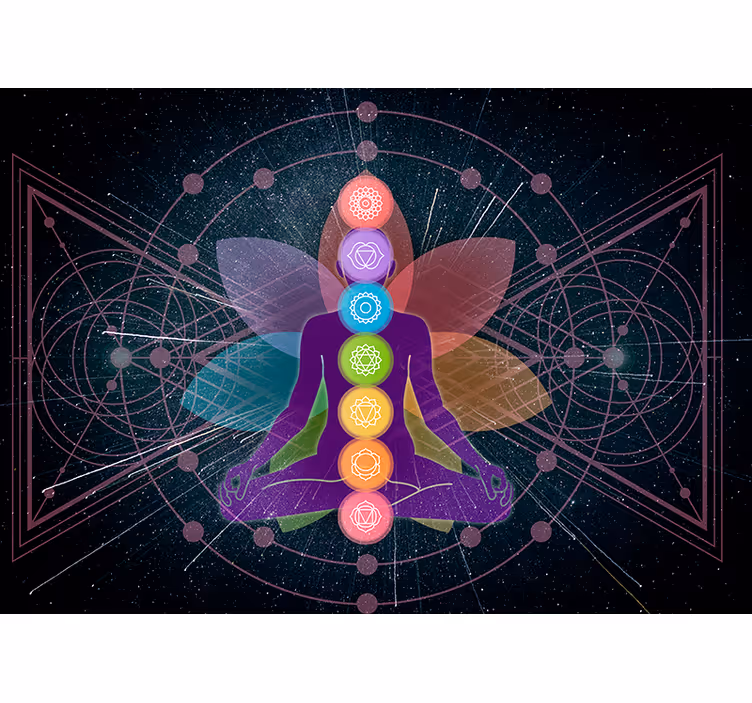 Zen-rullaverhomystinen chakrakuvasto - Tenstickers