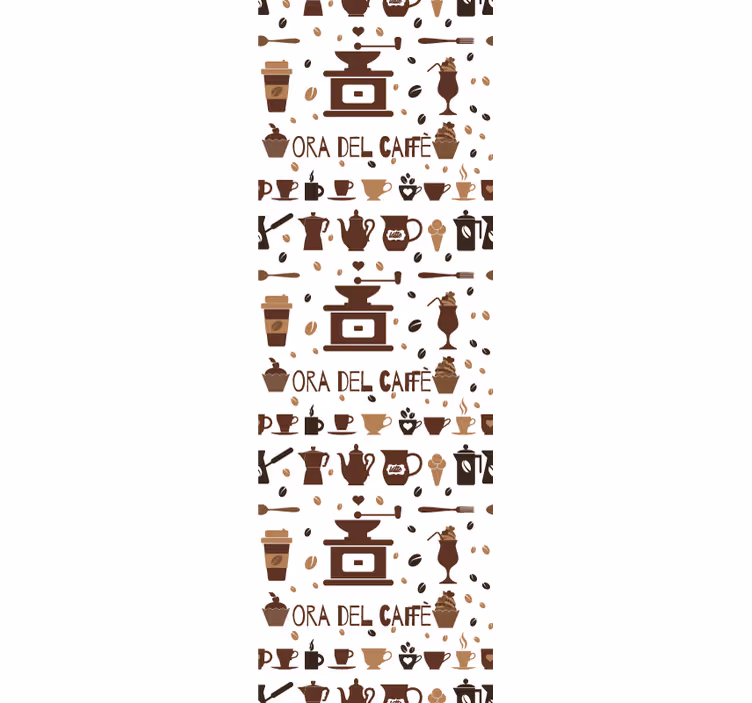 Kahviaika ruskea rullaverho - Tenstickers