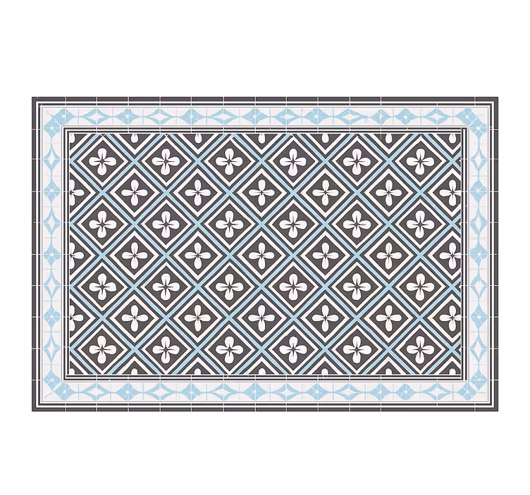 Geometrinen laattaulkotiloihin sopiva rullaverho - Tenstickers