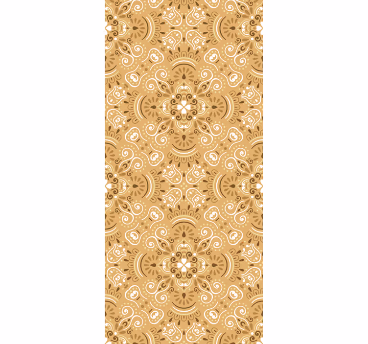Teini-ikäisen rullaverhon vintage beige koristekuvio - Tenstickers