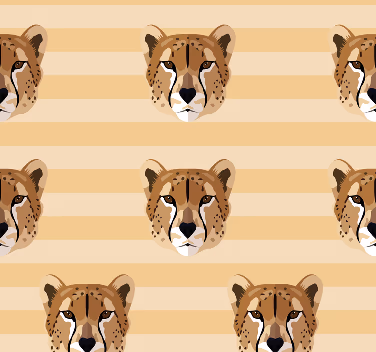 Teini-ikäisen rullaverhon leopardipää - Tenstickers