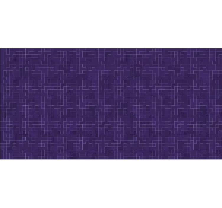 Abstrakti violetti mosaiikkikylpyhuoneen rullaverho - Tenstickers