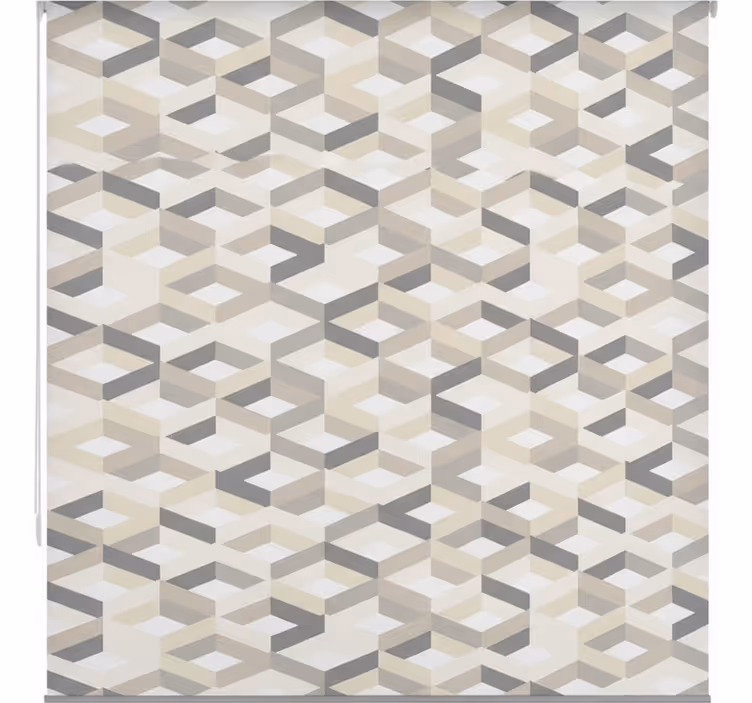 Minimalistinen geometrinen kylpyhuoneen rullaverho - Tenstickers