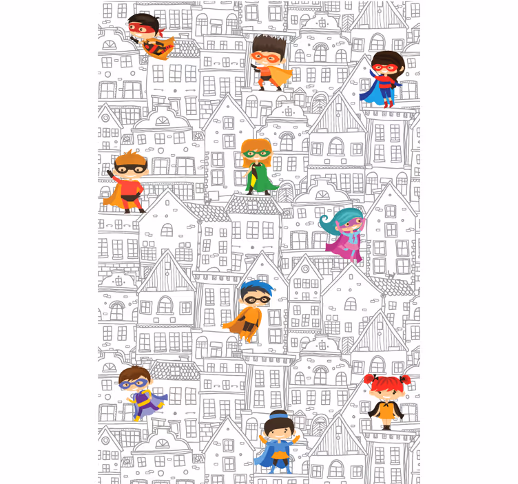 Kaupunkien supersankareita rullaverho supersankari - Tenstickers