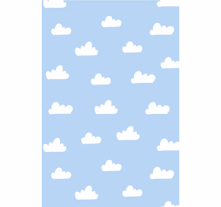 Sininen taivas pilvi rullaverho - Tenstickers