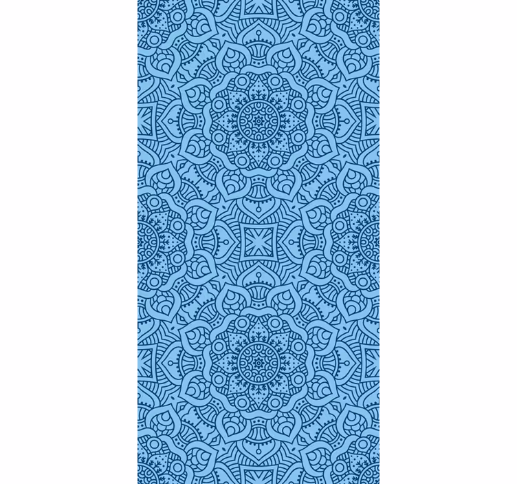 Sininen mandala zen teema Rullaverho - Tenstickers