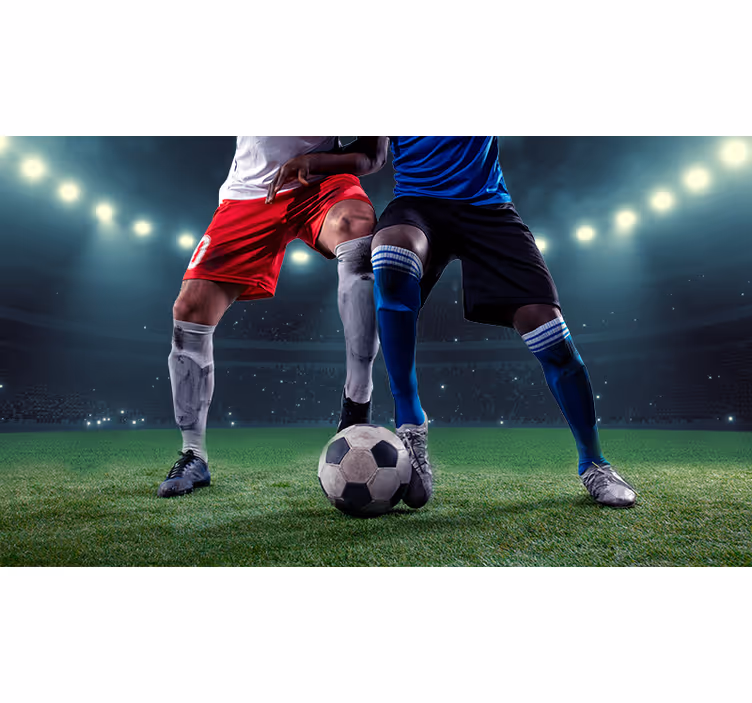 Pallo stadionin jalkapallo rullaverhot - Tenstickers