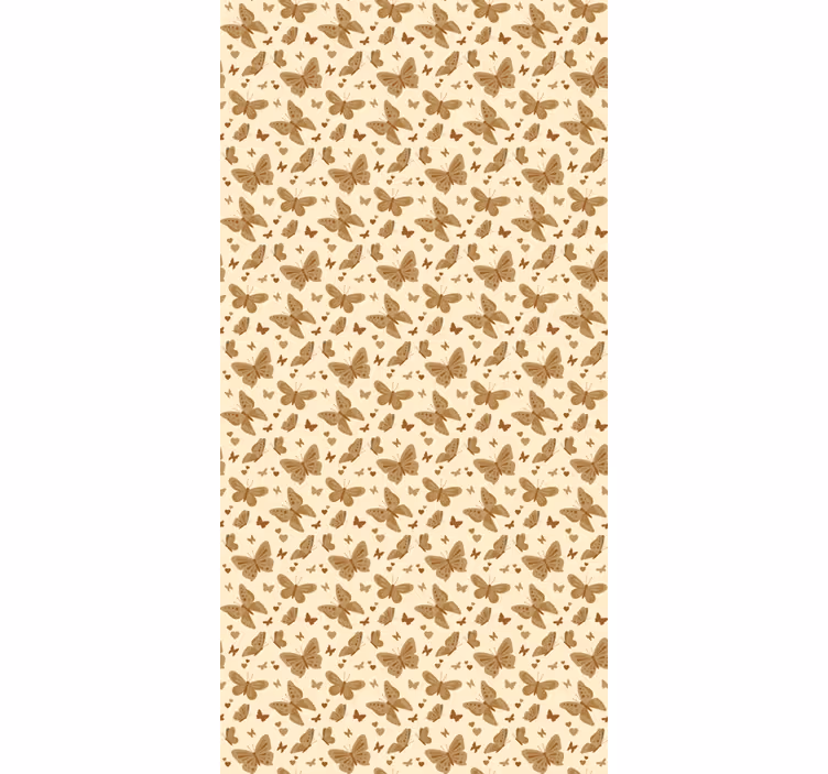Beige sävyjä perhonen rullaverhot - Tenstickers