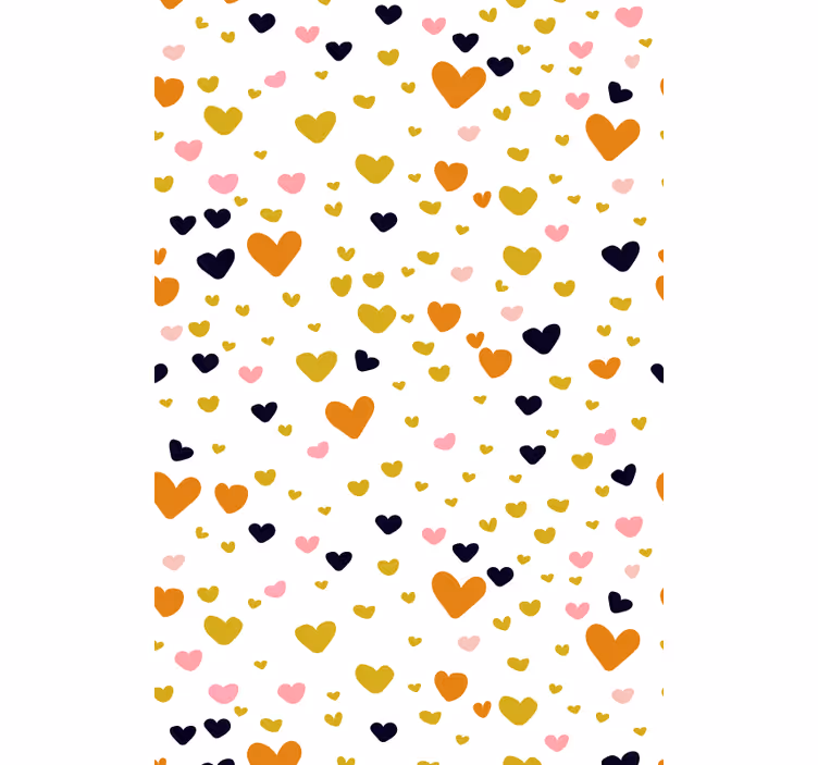 Sydänkuvioinen varjostin romanttinen rullaverho - Tenstickers