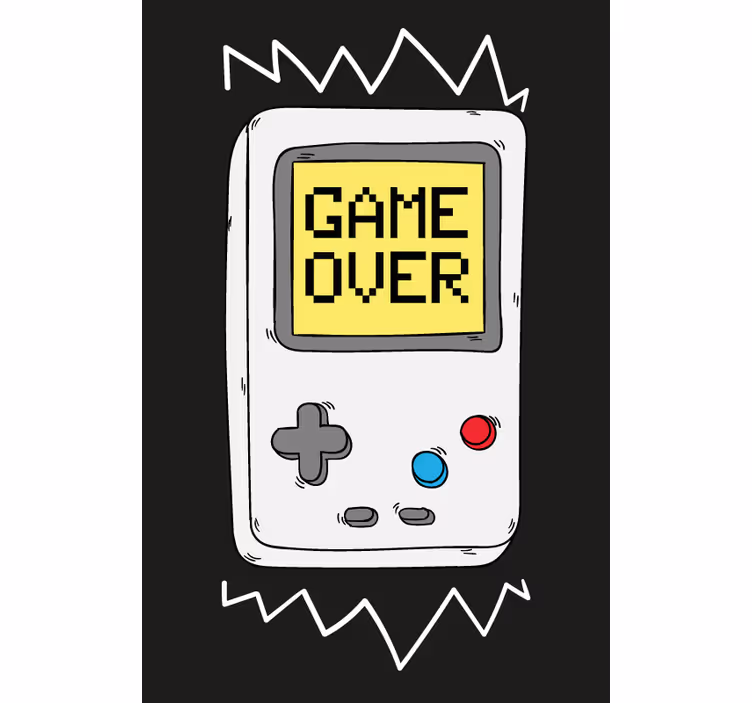 Retro-konsoli geek-rullaverho - Tenstickers