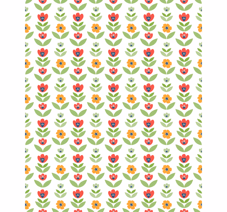 Kukat ja lehdet rullaverho - Tenstickers
