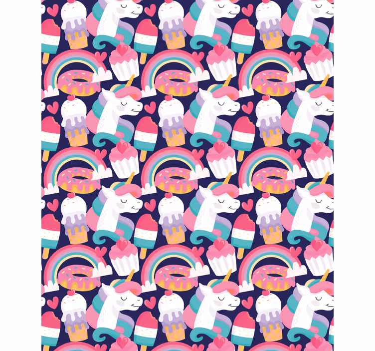 Maaginen olentokuvio hauska rullaverho - Tenstickers