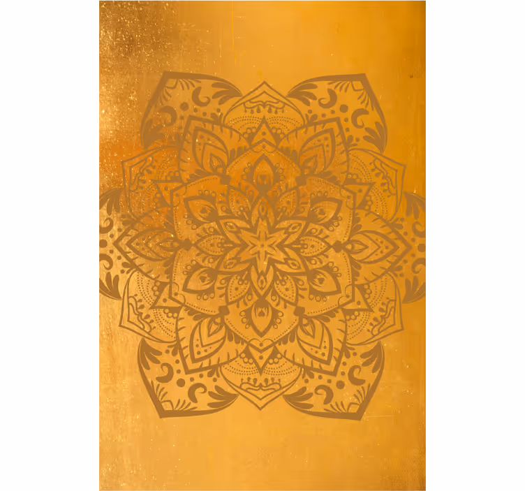 Hengellinen kultainen mandala zen-rullaverho - Tenstickers