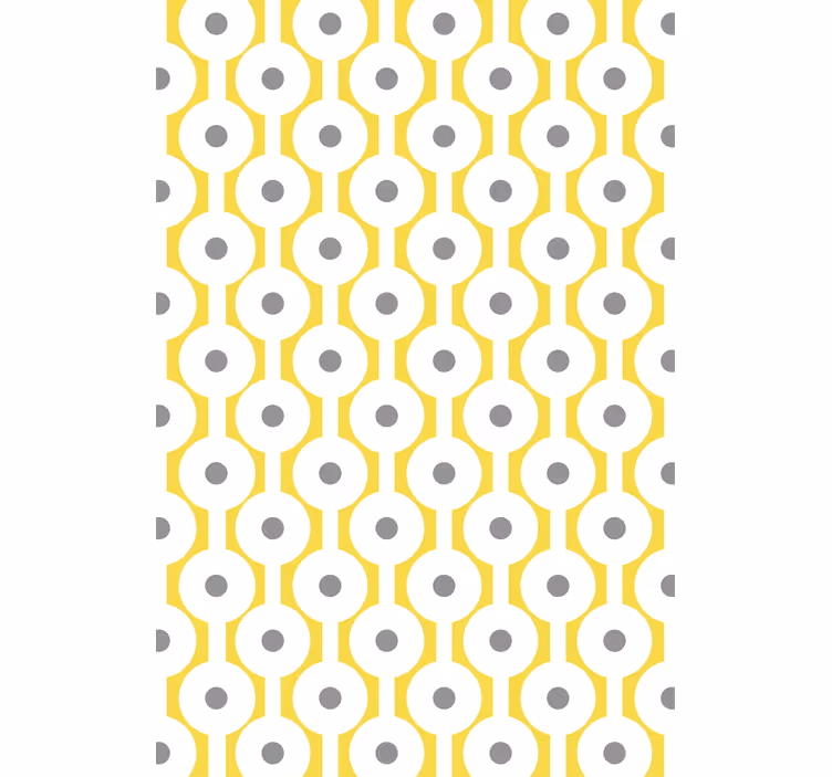 Geometrinen pyöreä kuvio moderni rullaverho - Tenstickers