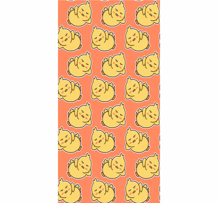 Keltaiset poikaset -hahmot eläinkuviollinen rullaverho - Tenstickers