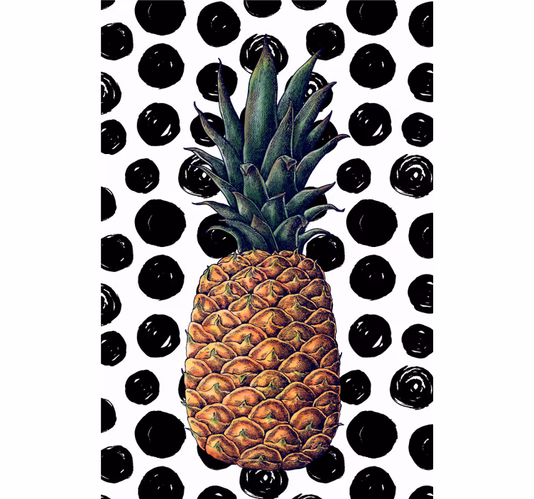 Ananaspistekuvioitu rullaverho - Tenstickers