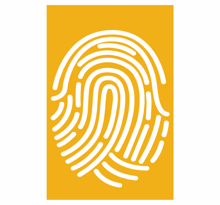 Sormenjälki abstrakti taide rullaverhot maalaus - Tenstickers