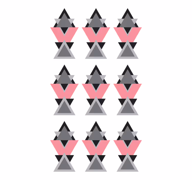 Geometrisia kolmion muotoja moderni rullaverho - Tenstickers