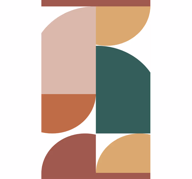 Geometrisia ympyräkuvioita moderni rullaverho - Tenstickers
